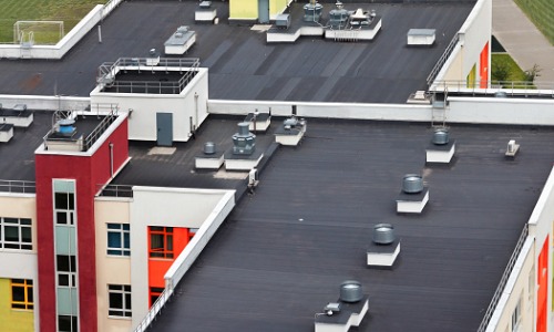 An arial view of Flat Roofs in Scottsdale AZ