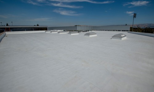 Flat roof with Silicone Roof Coating in Scottsdale AZ